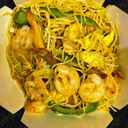 Best Shrimp and Roast Pork Singapore Rice Noodles with Mild Curry in Alexandria, VA